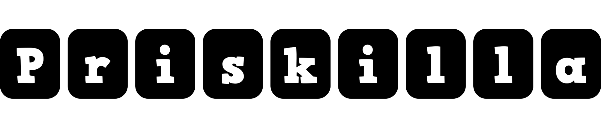 Priskilla box logo
