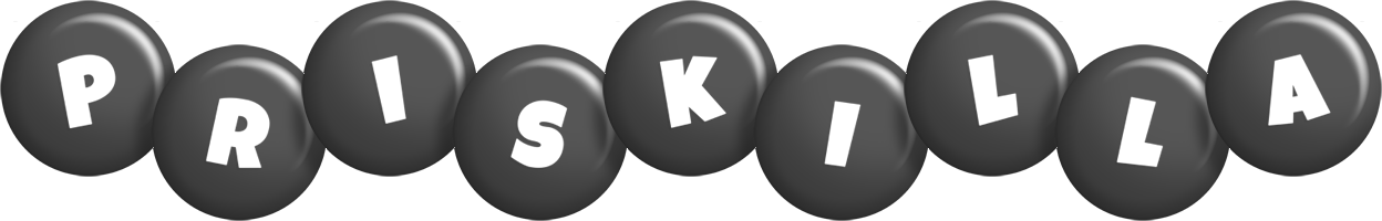 Priskilla candy-black logo