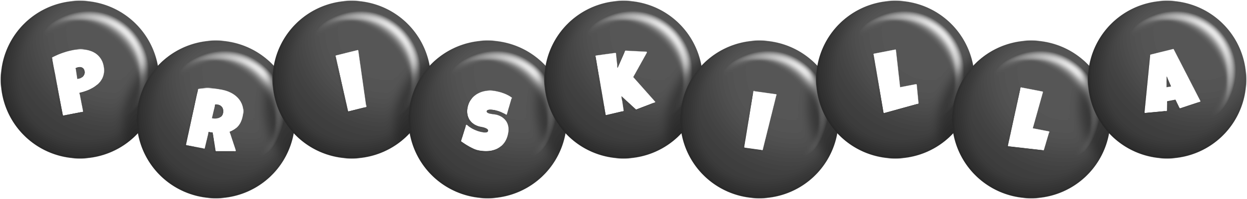 Priskilla candy-black logo
