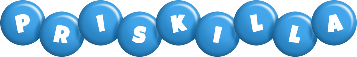 Priskilla candy-blue logo