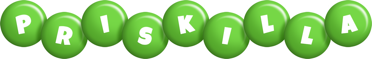 Priskilla candy-green logo