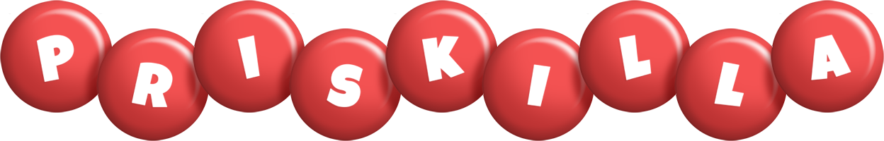 Priskilla candy-red logo