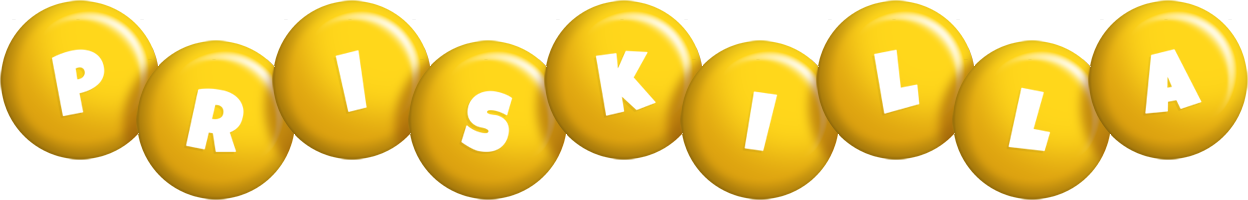 Priskilla candy-yellow logo