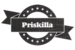 Priskilla grunge logo