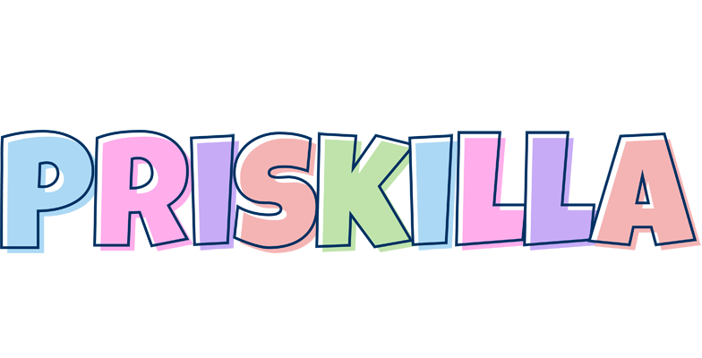 Priskilla pastel logo