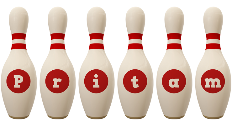 Pritam bowling-pin logo