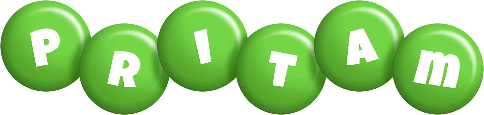Pritam candy-green logo