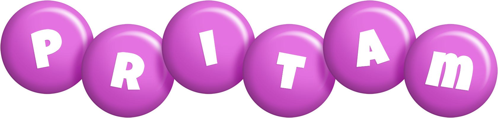 Pritam candy-purple logo