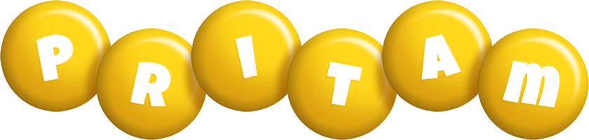 Pritam candy-yellow logo