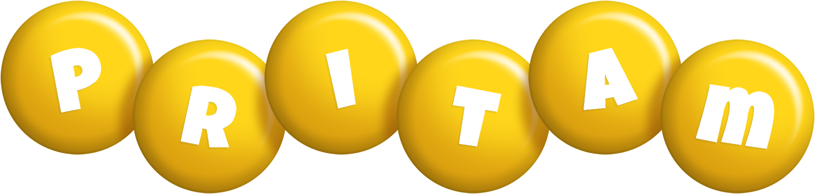 Pritam candy-yellow logo