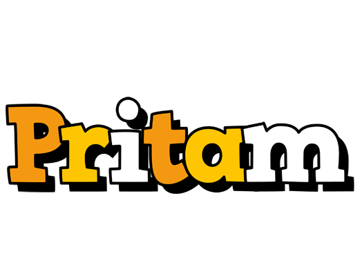 Pritam cartoon logo