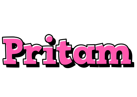 Pritam girlish logo