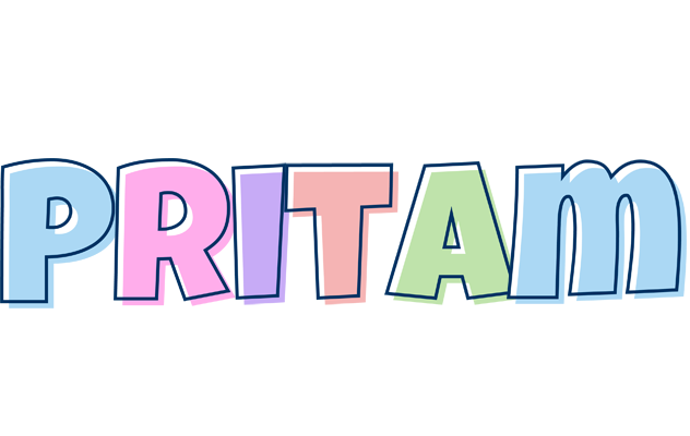 Pritam pastel logo
