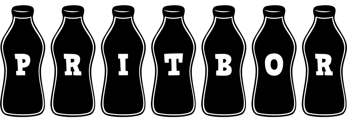 Pritbor bottle logo