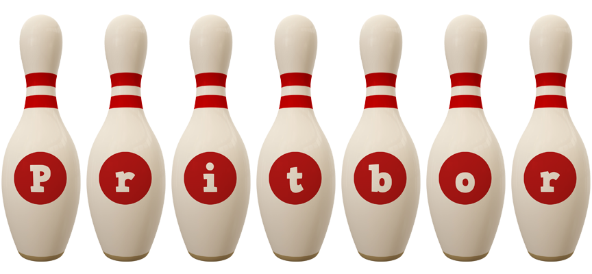 Pritbor bowling-pin logo