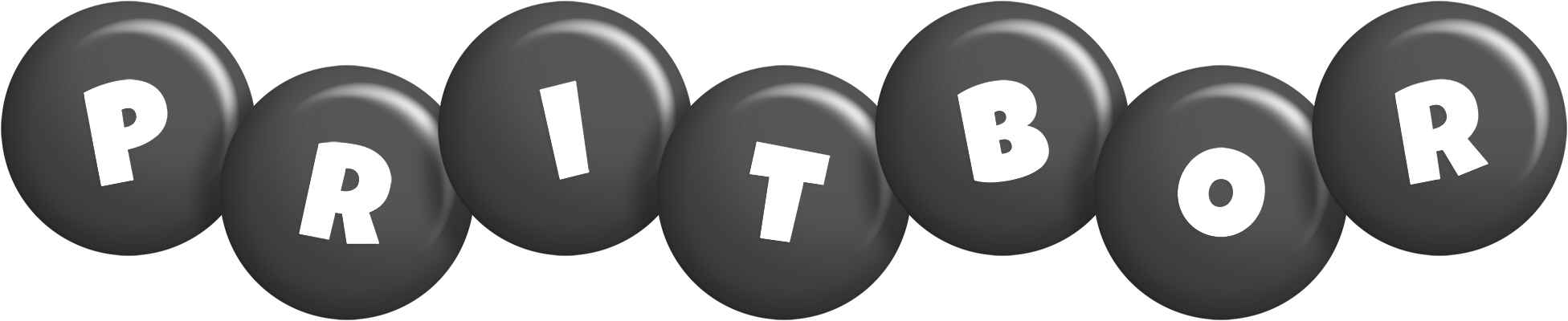 Pritbor candy-black logo