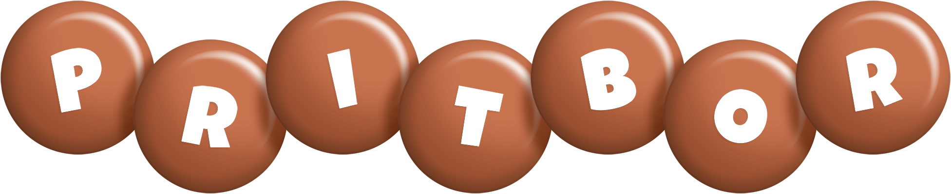 Pritbor candy-brown logo