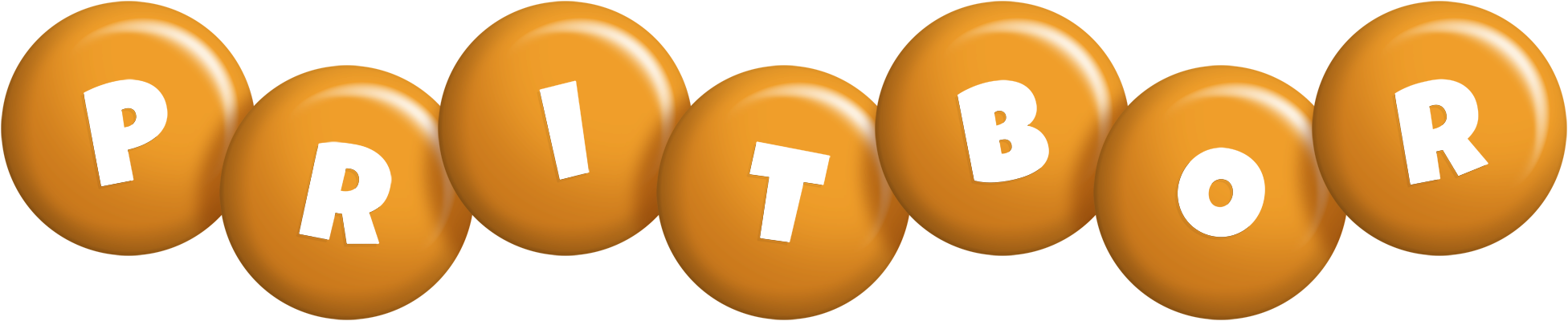Pritbor candy-orange logo