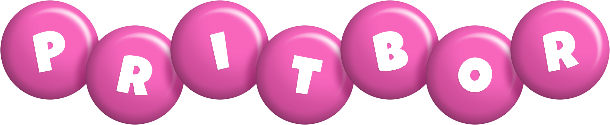 Pritbor candy-pink logo