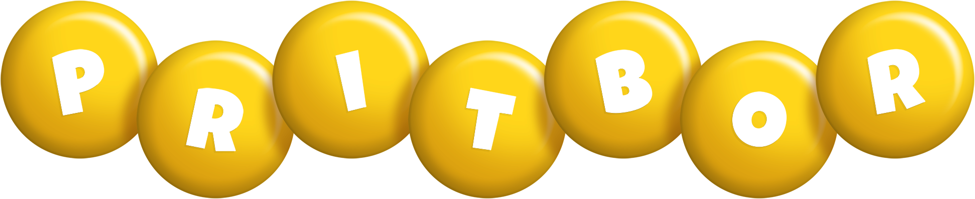 Pritbor candy-yellow logo