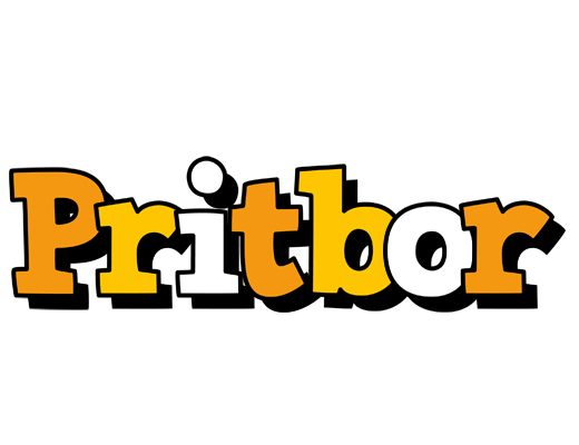 Pritbor cartoon logo
