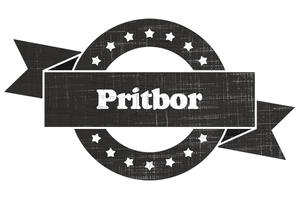 Pritbor grunge logo