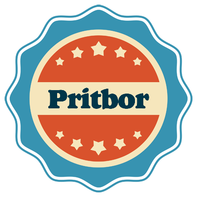 Pritbor labels logo