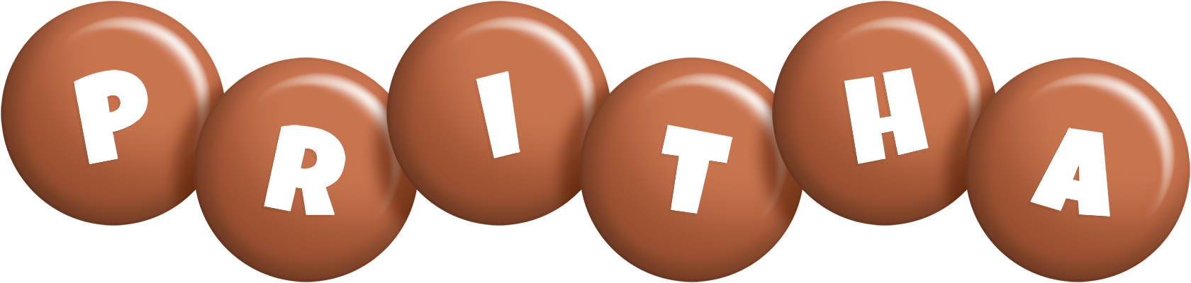 Pritha candy-brown logo