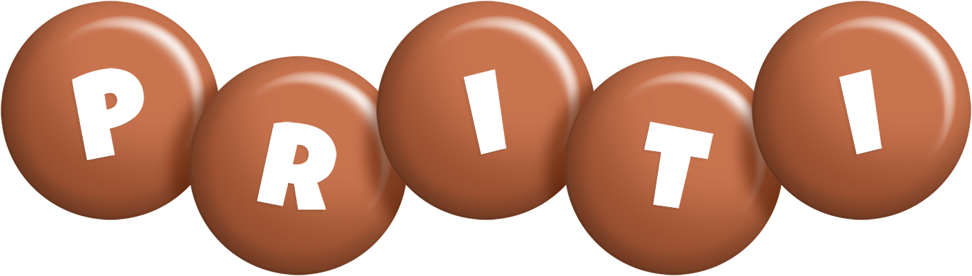 Priti candy-brown logo