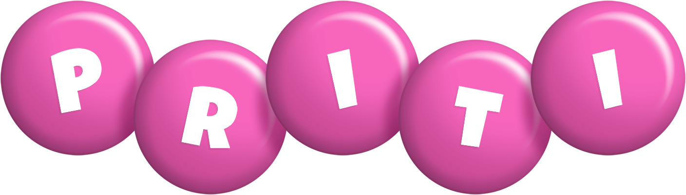 Priti candy-pink logo