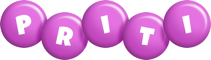 Priti candy-purple logo
