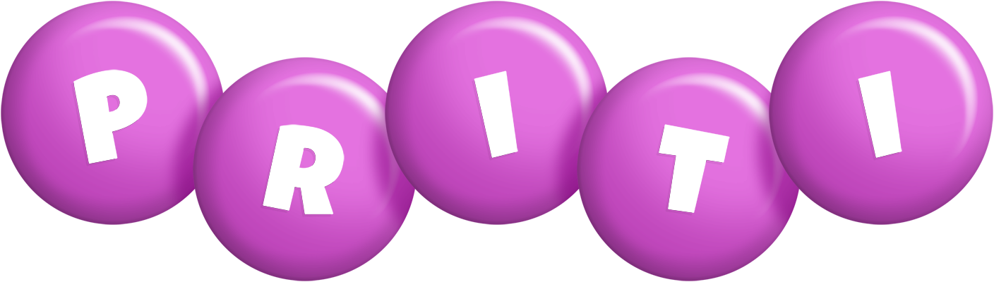 Priti candy-purple logo