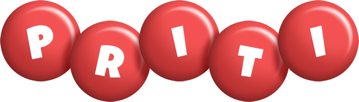 Priti candy-red logo