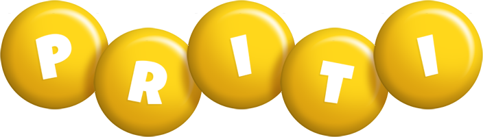 Priti candy-yellow logo