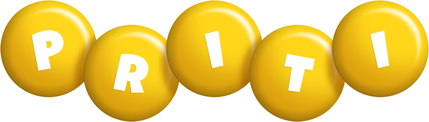 Priti candy-yellow logo