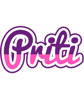 Priti cheerful logo