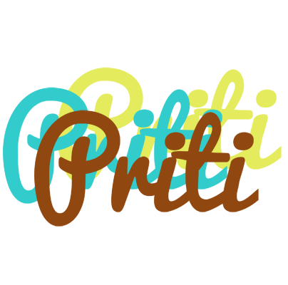 Priti cupcake logo