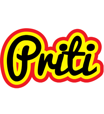 Priti flaming logo