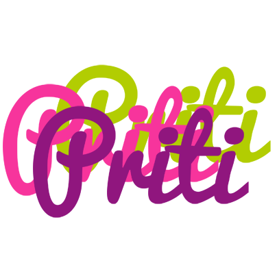Priti flowers logo