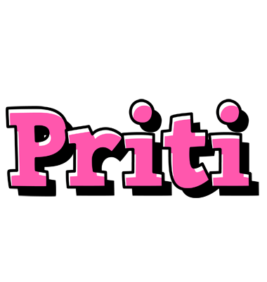 Priti girlish logo