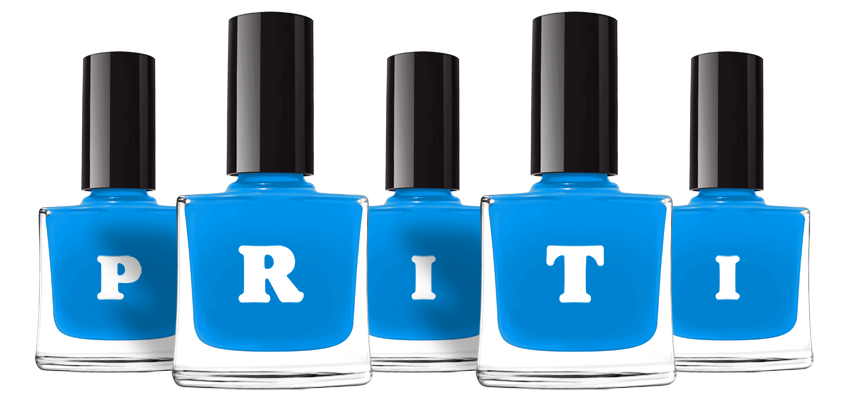 Priti glossy logo