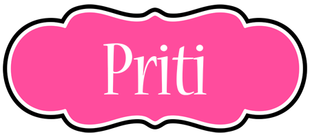 Priti invitation logo