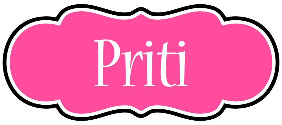 Priti invitation logo