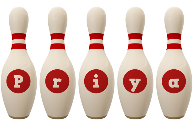 Priya bowling-pin logo