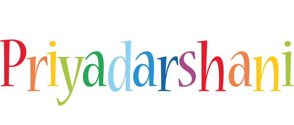 Priyadarshani birthday logo