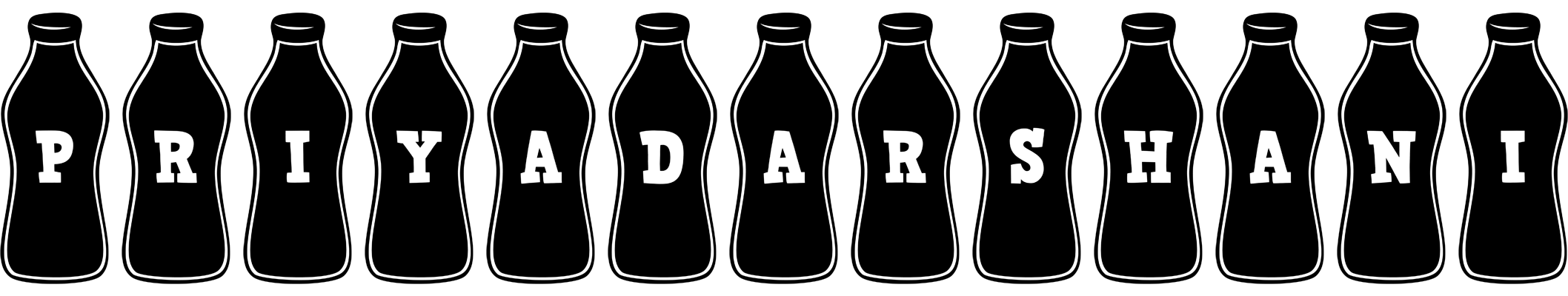 Priyadarshani bottle logo