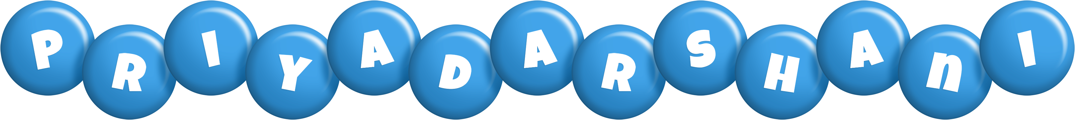 Priyadarshani candy-blue logo