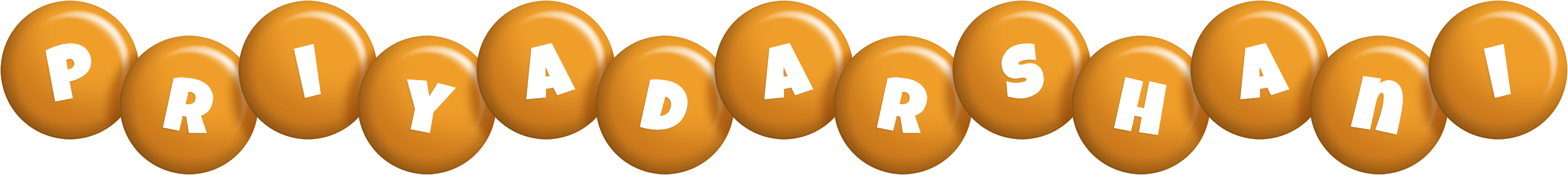 Priyadarshani candy-orange logo