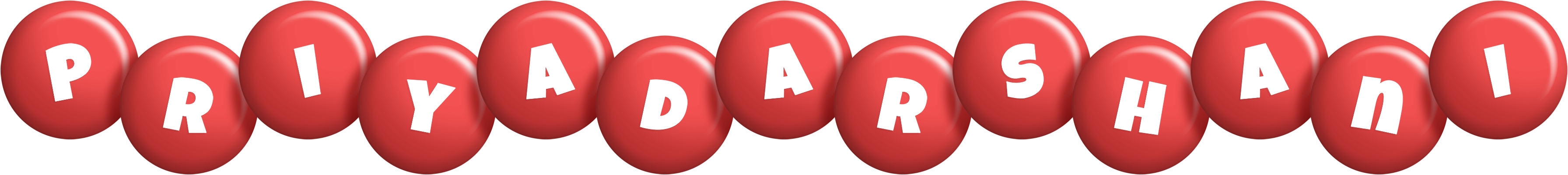 Priyadarshani candy-red logo