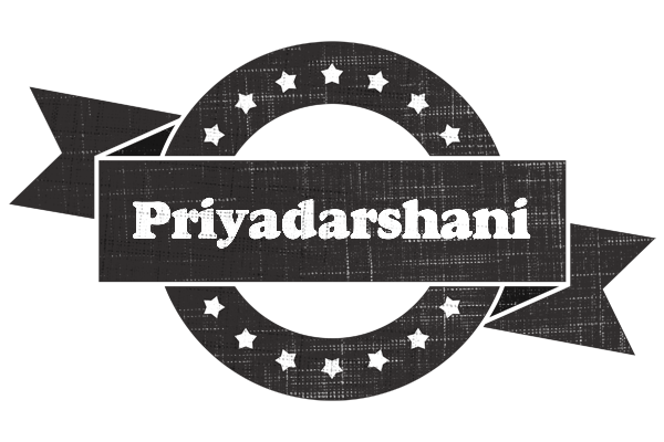 Priyadarshani grunge logo